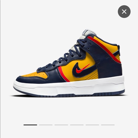 🟥💙🟨New in Box- Women's Nike Dunk High Up Varsity Maize size 6.5 - Picture 3 of 10